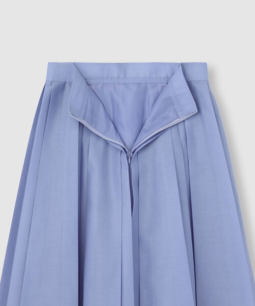 allureville（アルアバイル）の「シアオーガンプリーツスカート（スカート・レディース・サックスブルー/クリアイエロー/ネイビー・1/2）」の4枚目の写真
