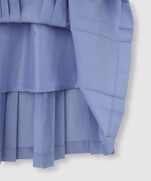 allureville（アルアバイル）の「シアオーガンプリーツスカート（スカート・レディース・サックスブルー/クリアイエロー/ネイビー・1/2）」の17枚目の写真