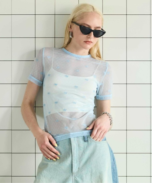 Embroidery Lace Tops/エンブロイダリーレーストップス【MAISON