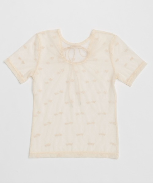 【今季】MAISON SPECIAL Embroidery Lace Tops Embroidery Lace Tops