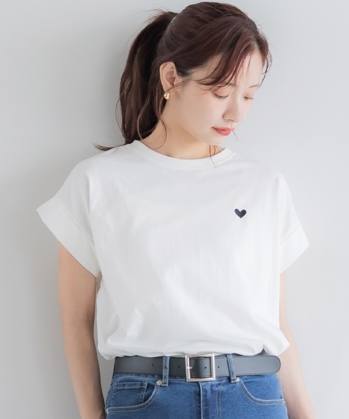 coca(coca)(コカ)の「フレンチスリーブロゴTシャツ(Tシャツ/カットソー・レディース・B/A/C/D・L/M/S/XL)」の2枚目の写真