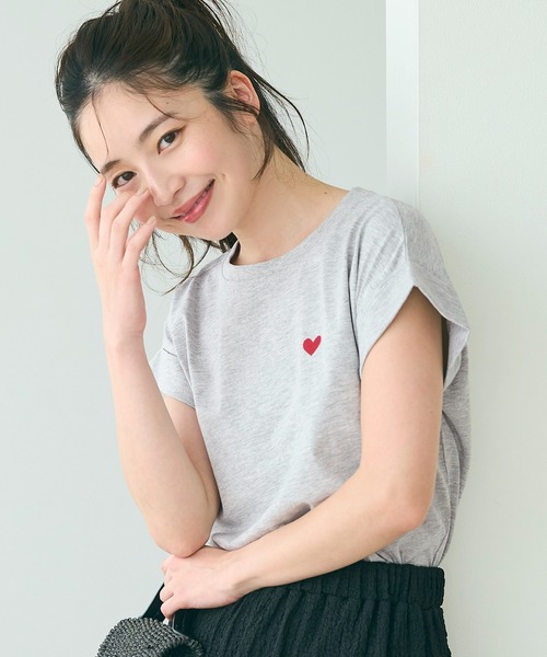 coca(coca)(コカ)の「フレンチスリーブロゴTシャツ(Tシャツ/カットソー・レディース・B/A/C/D・L/M/S/XL)」の1枚目の写真