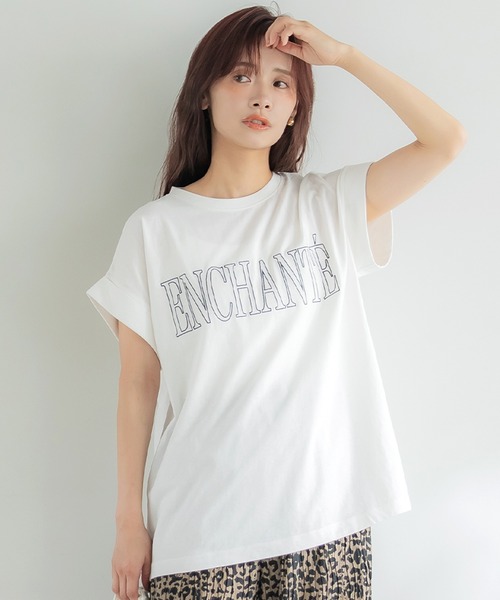 coca(coca)(コカ)の「フレンチスリーブロゴTシャツ(Tシャツ/カットソー・レディース・B/A/C/D・L/M/S/XL)」の3枚目の写真