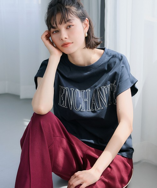 coca(coca)(コカ)の「フレンチスリーブロゴTシャツ(Tシャツ/カットソー・レディース・B/A/C/D・L/M/S/XL)」の13枚目の写真