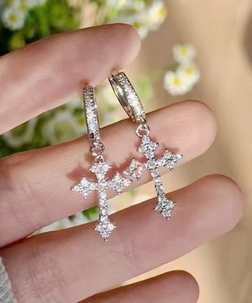 シルバーバンブーフープピアス シルバー]バンピーフープピアス – CENE