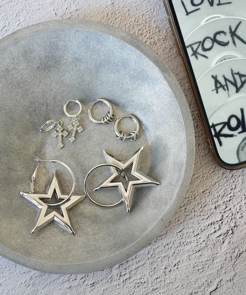 Port / ポート 】 パンクシック シルバー フープピアス / ピアス