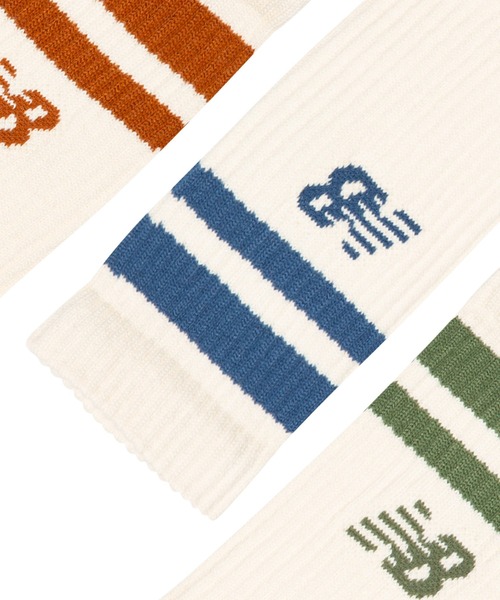 NEW BALANCE（ニューバランス）の「Active ライフスタイル ストライプド クルー ソックス 3P（ソックス/靴下・メンズ・その他3/その他・SMALL/LARGE/MEDIUM）」の8枚目の写真