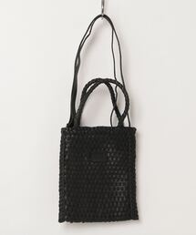 【Swaraj/スワラージ】手編みメッシュレザー2WAY mini BAG