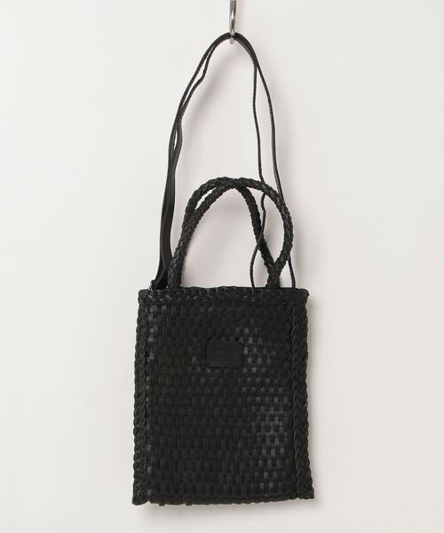 MAISON mou（メゾンムー）の「【Swaraj/スワラージ】手編みメッシュレザー2WAY mini BAG（ショルダーバッグ・レディース・シルバー/ブラック・FREE）」の2枚目の写真