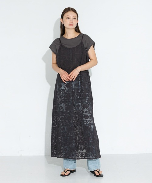 URBAN RESEARCH Sonny Label(アーバンリサーチサニーレーベル)の「レースキャミワンピース(ワンピース・レディース・オフホワイト/チャコールグレー・FREE)」の19枚目の写真