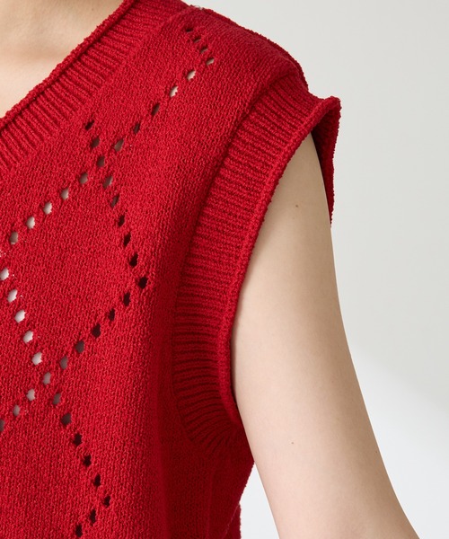 GALLARDAGALANTE 【ADAWAS】フーディーベスト/別注 セール】ADAWAS | 〈別注〉カシミヤブレンド ニットベスト WOMEN