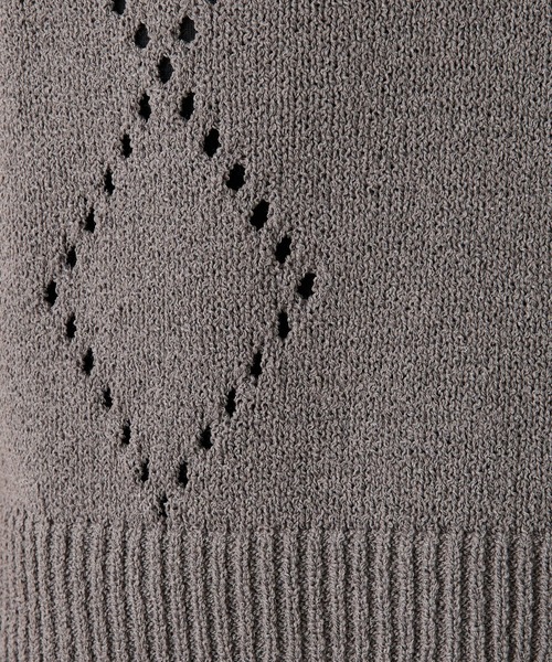 COLLAGE GALLARDAGALANTE（コラージュガリャルダガランテ）の「ショートニットベスト（ニット/セーター・レディース・グレー/レッド・FREE）」の20枚目の写真