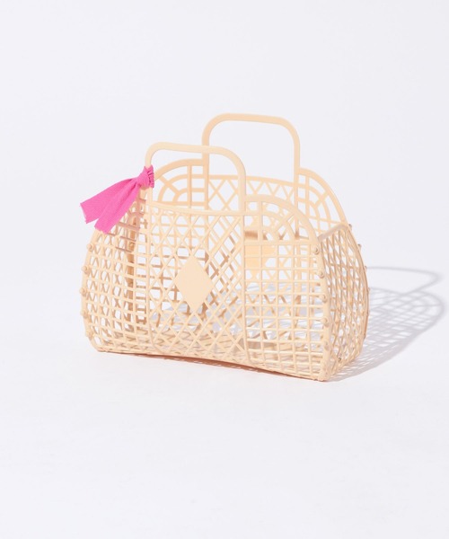 GEORGE'S(ジョージズ)の「ビルドバッグ BUILD BAG 組立てバッグ(エコバッグ/サブバッグ・レディース・イエロー/ライトベージュ/ピンク系その他/ベビーピンク/スカイブルー・FREE)」の8枚目の写真