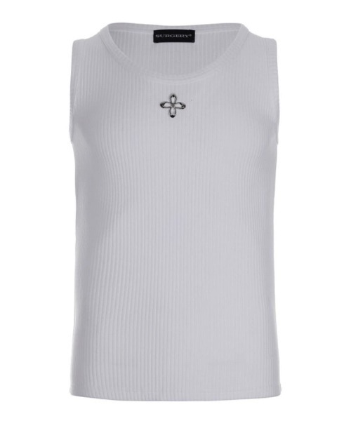 surgery 25SS クローバーロゴ ノースリーブ SURGERY】metal clover logo sleeveless / 【サージェリー