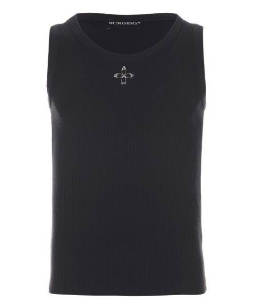 surgery 25SS クローバーロゴ ノースリーブ SURGERY】metal clover logo sleeveless / 【サージェリー