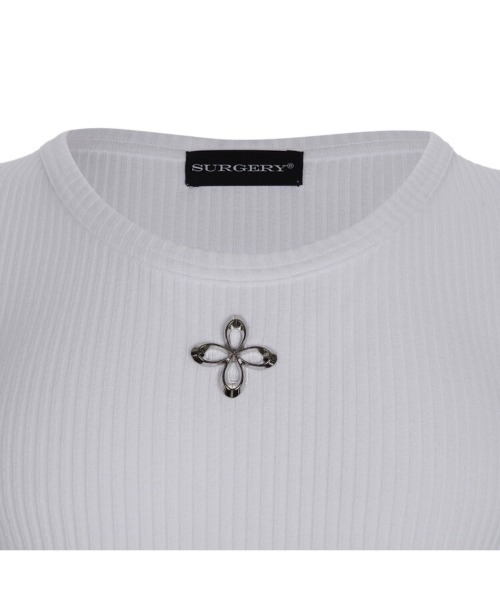 surgery 25SS クローバーロゴ ノースリーブ SURGERY】metal clover logo sleeveless / 【サージェリー
