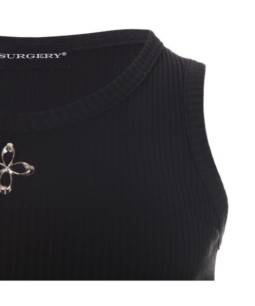 surgery 25SS クローバーロゴ ノースリーブ SURGERY】metal clover logo sleeveless / 【サージェリー