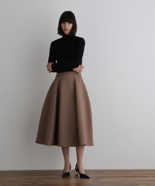 ◇ライトボンディングハイウエストフレアスカート（スカート）｜LE