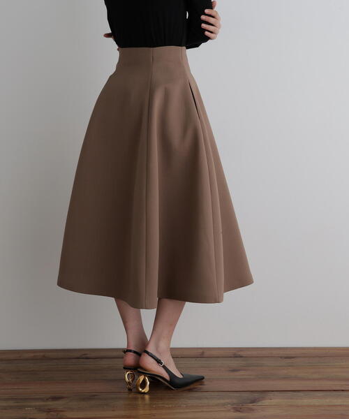 ◇ライトボンディングハイウエストフレアスカート（スカート）｜LE