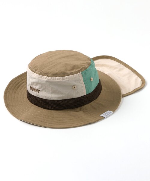 BREEZE（ブリーズ）の「【UVカット】アウトドアハット（ハット・キッズ・ピンク/サックスブルー/ベージュ・58/56/54/52/50）」の2枚目の写真