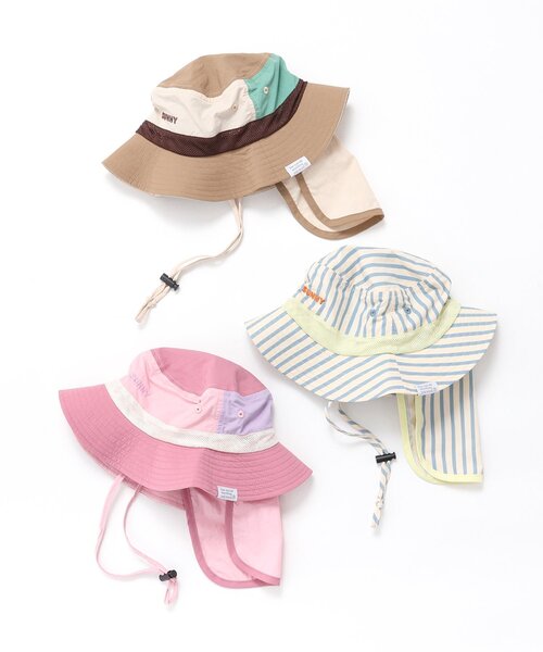 BREEZE（ブリーズ）の「【UVカット】アウトドアハット（ハット・キッズ・ピンク/サックスブルー/ベージュ・58/56/54/52/50）」の18枚目の写真
