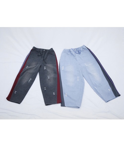 L.H.P(エルエイチピー)の「neuron/ニュウロン/デニムジャージパンツ(デニムパンツ・レディース・ブラック/ブルー・L/M)」の11枚目の写真