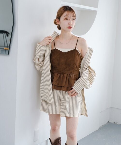 Kastane(カスタネ)の「【セットアップ対応】ストライプシャツ(シャツ/ブラウス・レディース・サックスブルー/アイボリー・FREE)」の16枚目の写真