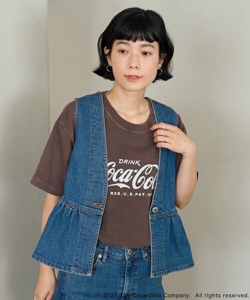 FREAK'S STORE(フリークスストア)の「Coca-Cola Logo T-shirt/コカ・コーラ ロゴTシャツ(Tシャツ/カットソー・レディース・オフホワイト/ブラウン・フリ-)」の18枚目の写真