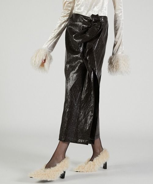 PRANK PROJECT（プランクプロジェクト）の「ラッフルトリムスカート / Ruffle Trim Skirt（スカート・レディース・ブラック/ブラウン・36/38）」の13枚目の写真