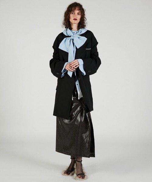 PRANK PROJECT（プランクプロジェクト）の「ラッフルトリムスカート / Ruffle Trim Skirt（スカート・レディース・ブラック/ブラウン・36/38）」の7枚目の写真