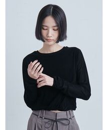 MIESROHE | フロッキーチュールねじりTシャツ(Tシャツ/カットソー)