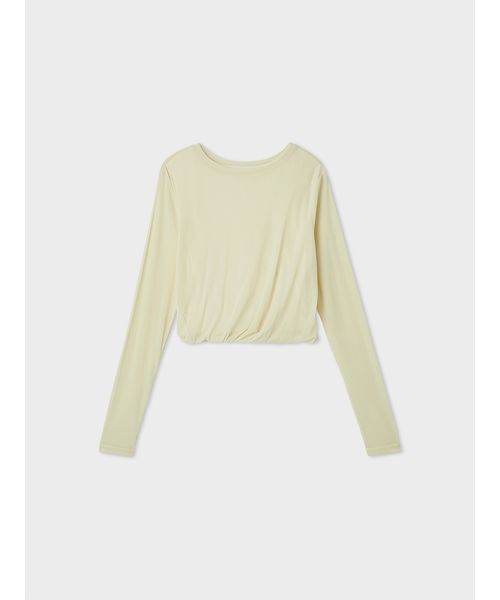 【新品タグ付き】MIESROHE フロッキーチュールねじりTシャツ MIESROHE｜フロッキーチュールねじりTシャツ | Rakuten Fashion