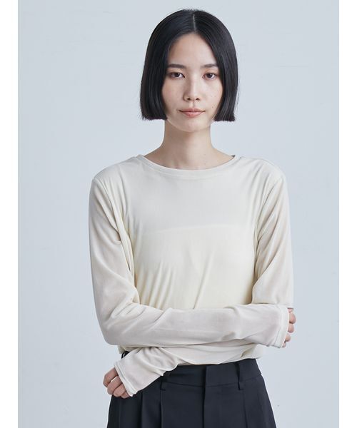 フロッキーチュールねじりTシャツ（Tシャツ/カットソー）｜MIESROHE