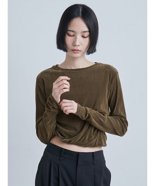 フロッキーチュールねじりTシャツ（Tシャツ/カットソー）｜MIESROHE