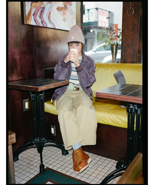 BEAMS BOY（ビームスボーイ）の「バーシティー ブルゾン（ブルゾン・レディース・グレー/パープル・ONE SIZE）」の11枚目の写真