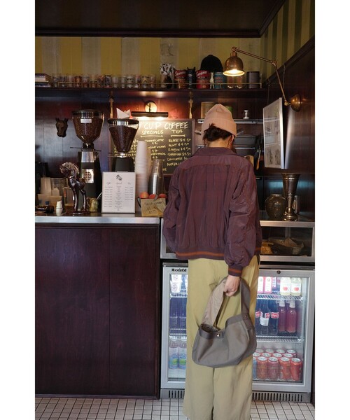 BEAMS BOY（ビームスボーイ）の「バーシティー ブルゾン（ブルゾン・レディース・グレー/パープル・ONE SIZE）」の14枚目の写真