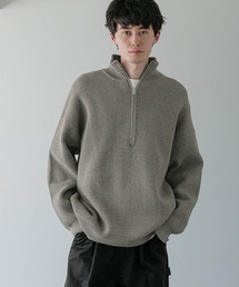 LOWRYS FARM | 【LFM(U)】アゼニットハーフＺＩＰプルオーバー　 593385(ニット/セーター)