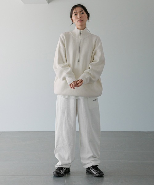 LOWRYS FARM(ローリーズファーム)の「【LFM(U)】アゼニットハーフZIPプルオーバー 593385(ニット/セーター・メンズ・ブラック/レッド/ホワイト/グレー・FREE)」の21枚目の写真