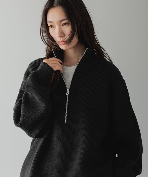 LOWRYS FARM(ローリーズファーム)の「【LFM(U)】アゼニットハーフZIPプルオーバー 593385(ニット/セーター・メンズ・ブラック/レッド/ホワイト/グレー・FREE)」の20枚目の写真