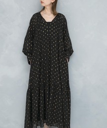 URBAN RESEARCH ROSSO WOMEN | ラメシアーデザインスリーブロングワンピース(ワンピース)