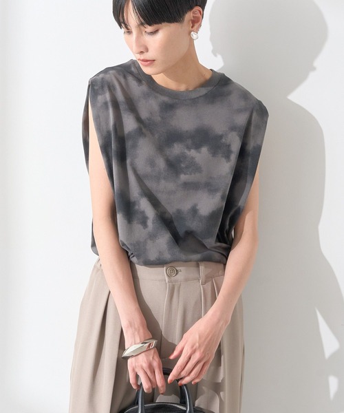 AMERICAN HOLIC(アメリカンホリック)の「タイダイプリントノースリーブカットソー(Tシャツ/カットソー・レディース・ブルー/モカ/ブラック・M/L)」の13枚目の写真