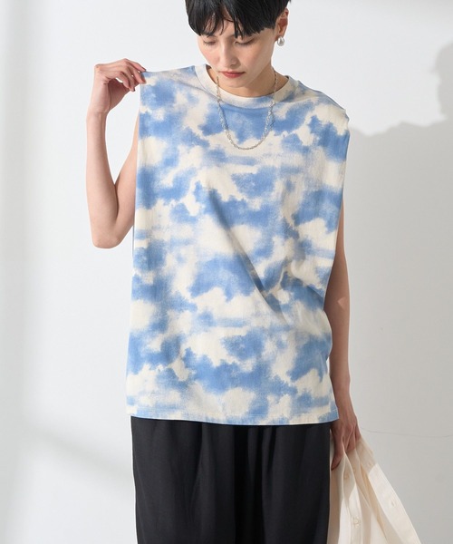 AMERICAN HOLIC(アメリカンホリック)の「タイダイプリントノースリーブカットソー(Tシャツ/カットソー・レディース・ブルー/モカ/ブラック・M/L)」の4枚目の写真