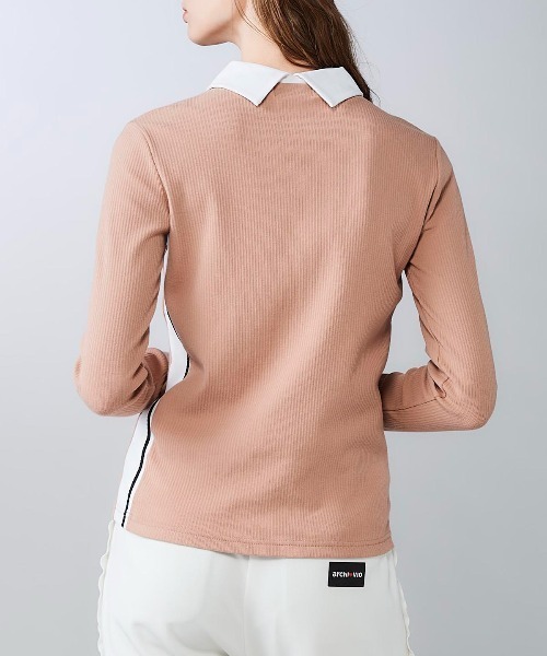 archivio（アルチビオ）の「<LADIES>配色リブプルオーバー（Tシャツ/カットソー・レディース・ベージュ/ブルー/ブラック/レッド・L/M/S）」の13枚目の写真