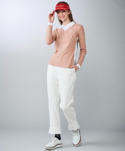 archivio（アルチビオ）の「<LADIES>配色リブプルオーバー（Tシャツ/カットソー・レディース・ベージュ/ブルー/ブラック/レッド・L/M/S）」の16枚目の写真