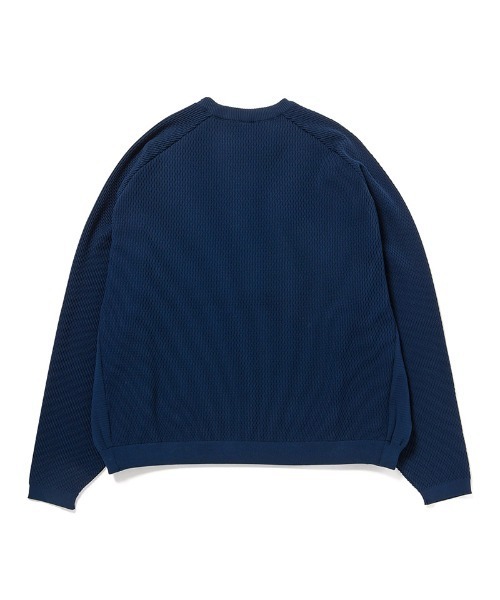 430(フォーサーティ)の「mn3164-ATHLETIC MESH KNIT C&S ニットカットソー(25-147)(ニット/セーター・メンズ・オフホワイト/カーキ/ブラック/ネイビー・3/2/1/0)」の8枚目の写真