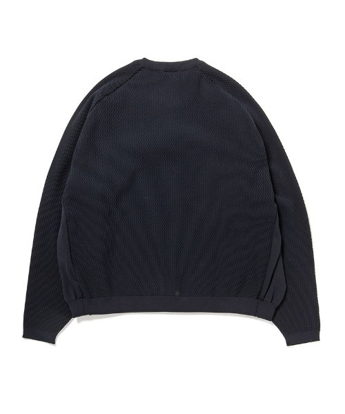 430(フォーサーティ)の「mn3164-ATHLETIC MESH KNIT C&S ニットカットソー(25-147)(ニット/セーター・メンズ・オフホワイト/カーキ/ブラック/ネイビー・3/2/1/0)」の9枚目の写真