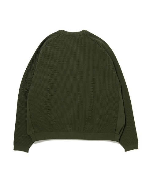 430(フォーサーティ)の「mn3164-ATHLETIC MESH KNIT C&S ニットカットソー(25-147)(ニット/セーター・メンズ・オフホワイト/カーキ/ブラック/ネイビー・3/2/1/0)」の10枚目の写真