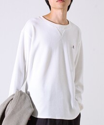 GEVACO | 【レイヤードに最適】【GEVACO】ワッフル素材ロングスリーブTシャツ(Tシャツ/カットソー)