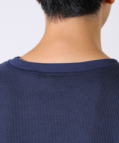 GEVACO（ゲバコ）の「【レイヤードに最適】【GEVACO】ワッフル素材ロングスリーブTシャツ（Tシャツ/カットソー・メンズ・ネイビー/アイボリー/チャコールグレー・M/L）」の20枚目の写真