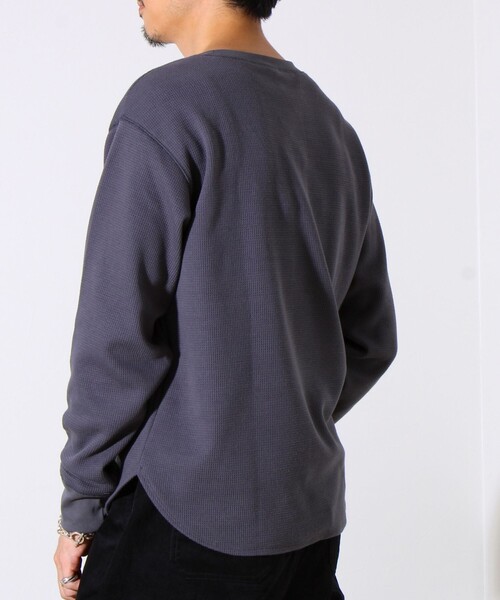 GEVACO（ゲバコ）の「【レイヤードに最適】【GEVACO】ワッフル素材ロングスリーブTシャツ（Tシャツ/カットソー・メンズ・ネイビー/アイボリー/チャコールグレー・M/L）」の17枚目の写真